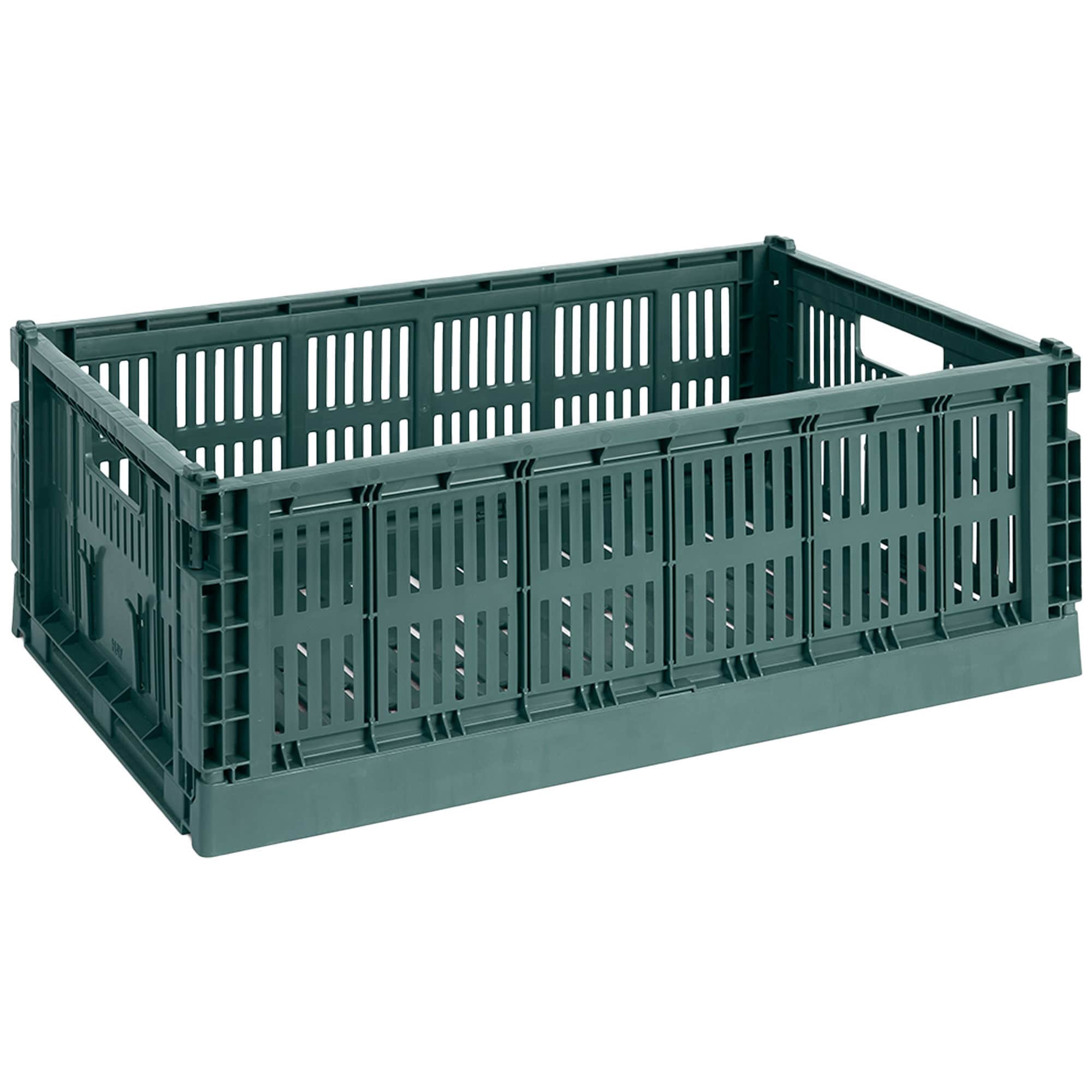HAY Colour Crate Large förvaringslåda, dark green