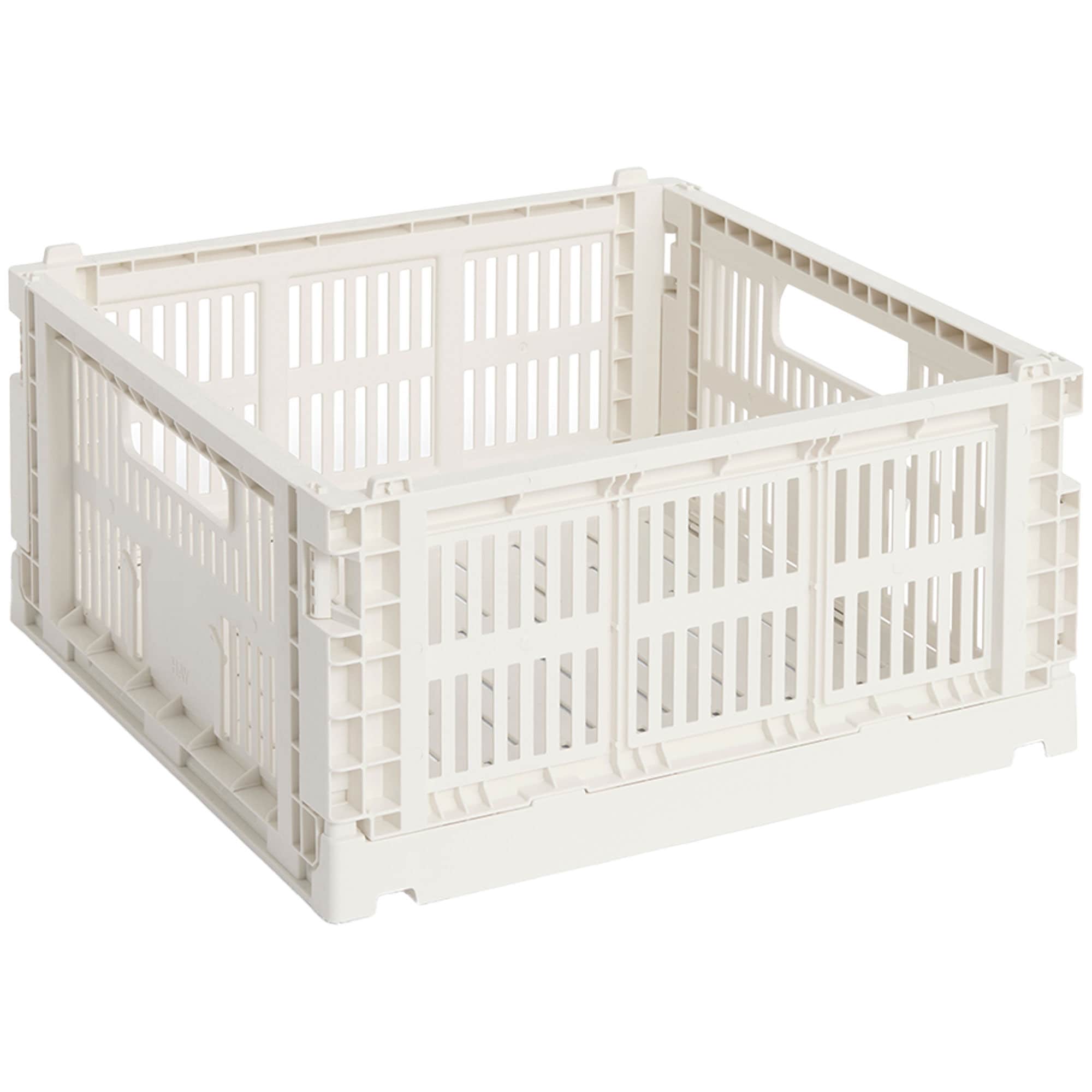 HAY Colour Crate Medium Square förvaringslåda, off-white
