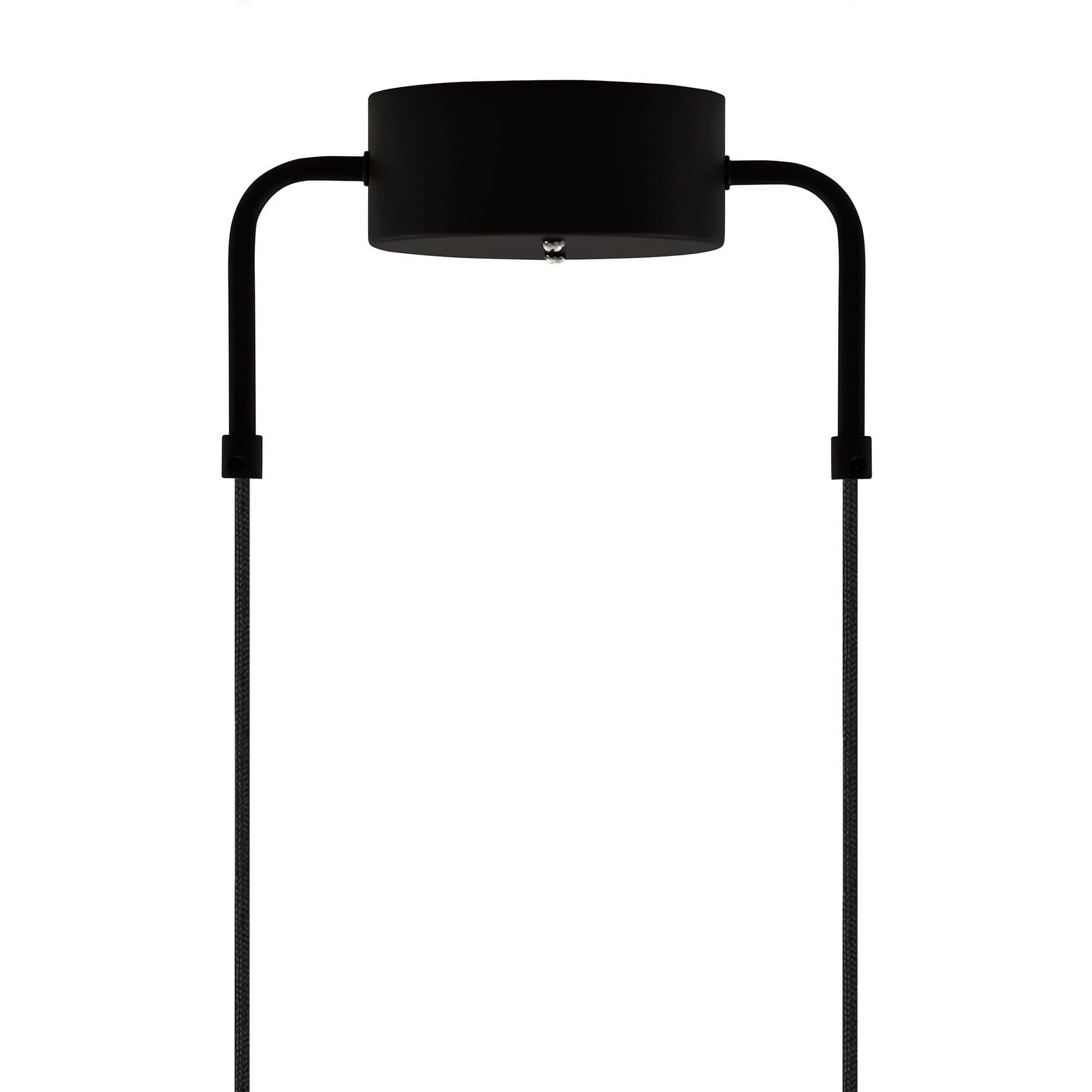 Curve pendel taklampa 50 cm, svart